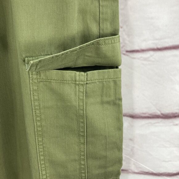 Sofia Jeans Women’s Olive Green Relaxed High Rise Wide Leg Cargo Pants SZ 16 - Picture 3 of 16